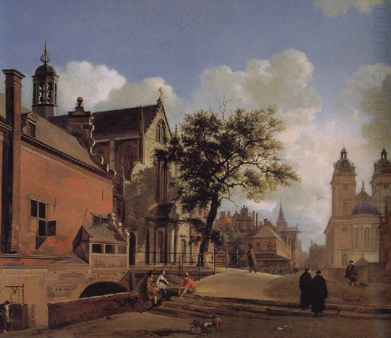 Church of Jesus landscape, Jan van der Heyden